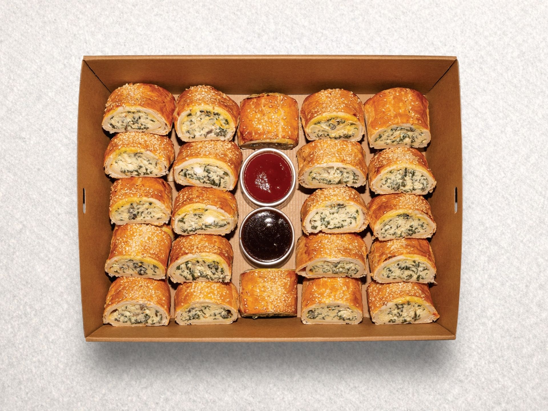 Mini Spinach and Feta Rolls Mini Spinach and Feta Rolls
