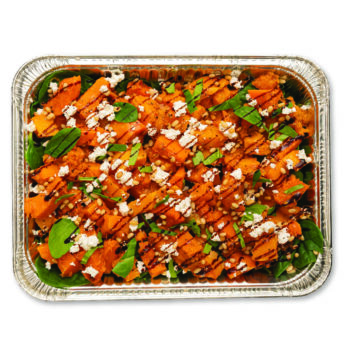 Pumpkin Spinach Pine nut Feta Salad