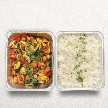 Mixed Veggie Teriyaki Rice