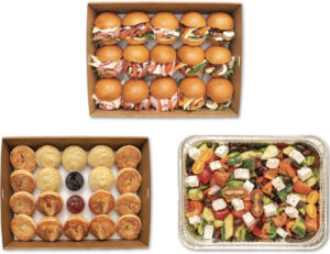 Mini Milk Buns 15 Pieces Mini Pies 18 Pieces Greek Salad Serves 12 Total 33 Pieces 12 Serves