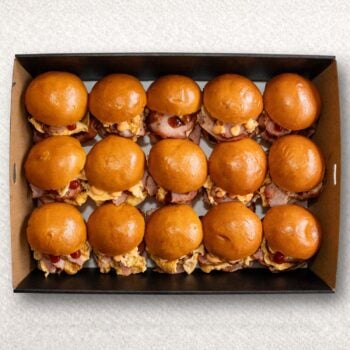 mini bacon egg rolls