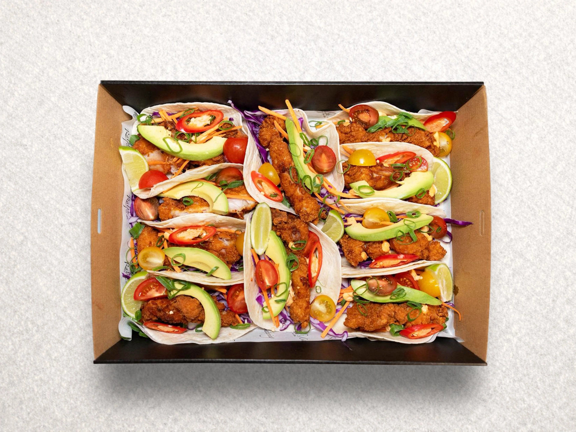 Fried chicken soft taco Fried chicken soft taco