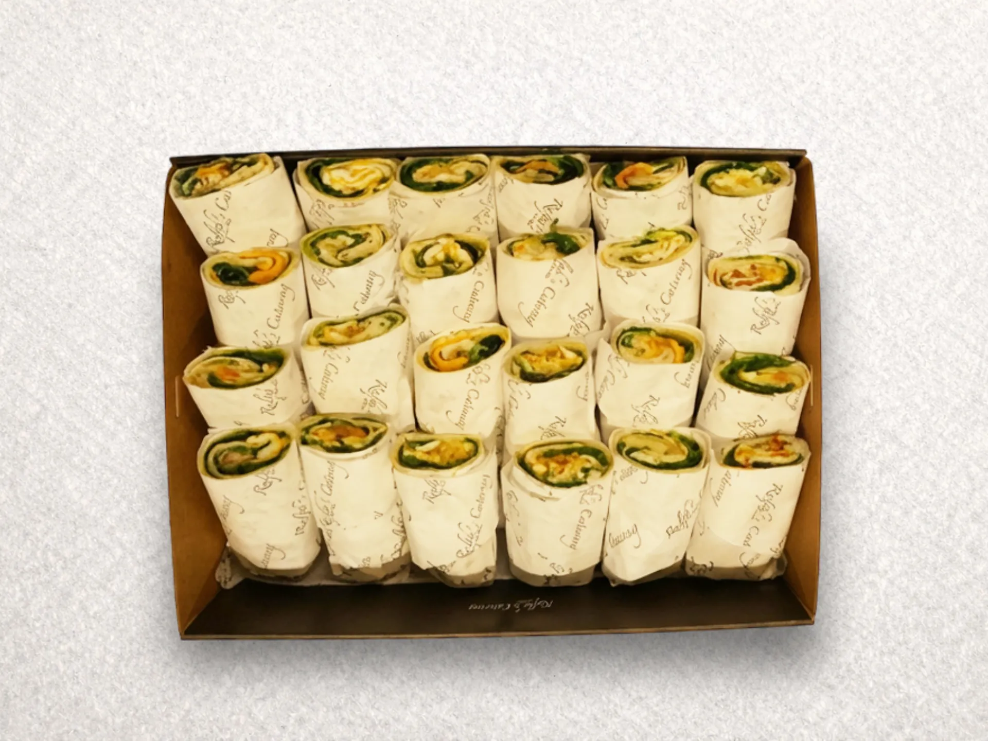 Scrambled Egg, Cheese, Spinach & Aioli Wrap - Ralph's Catering