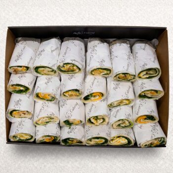egg spinach cheese aioli wrap