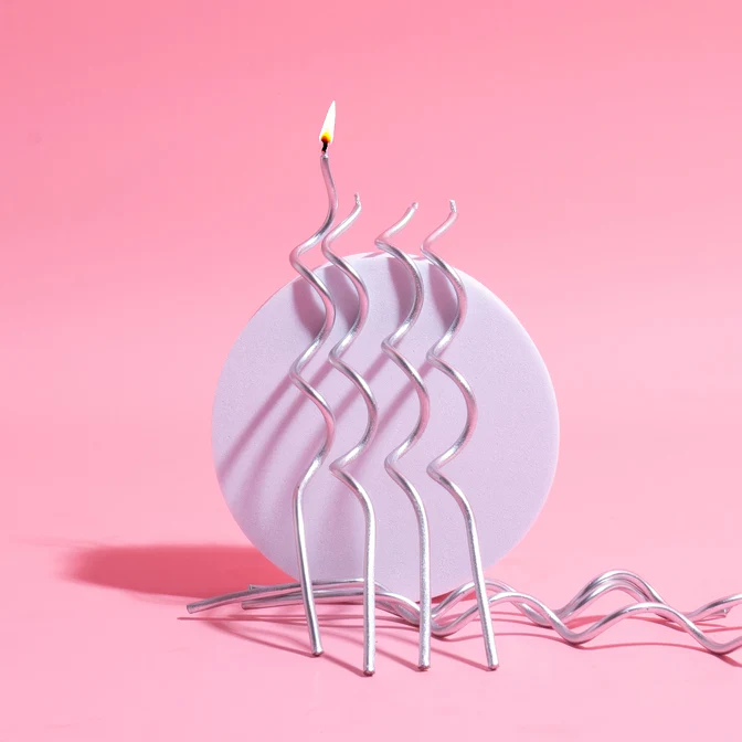 Swirly silver