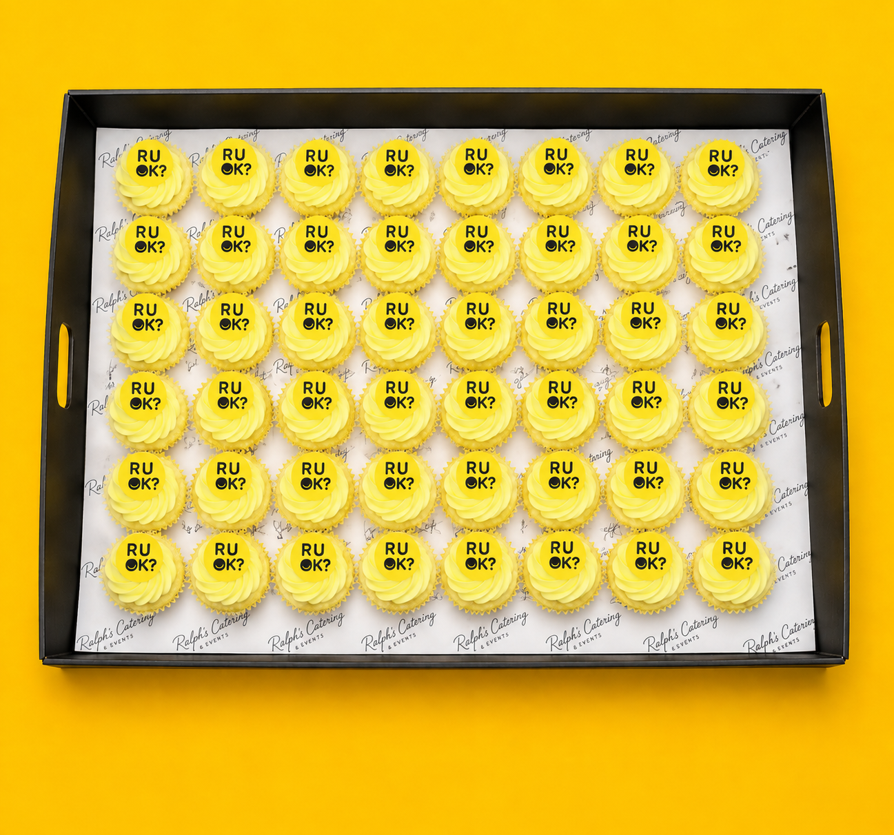 R u ok mini cupcakes lemon R u ok mini cupcakes lemon